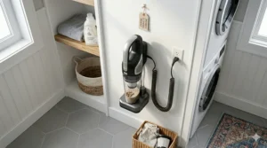 High-performance battery indicator for a cordless wet dry handheld vacuum designed for long runtimes in large Canadian homes.
