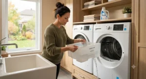 Emptying the water collection reservoir on a high-efficiency best ventless dryer