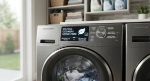 Customer service representative assisting with a trusted washer dryer brand Canada warranty plan