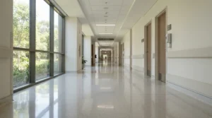 Achieving a streak-free shine with a flat mop for laminate floors in a hallway