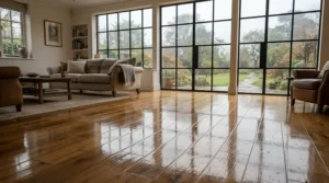 Achieving a streak-free hardwood mop result using a microfibre spray mop for hardwood floors